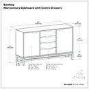 Banting - Sideboard With Centre Drawers