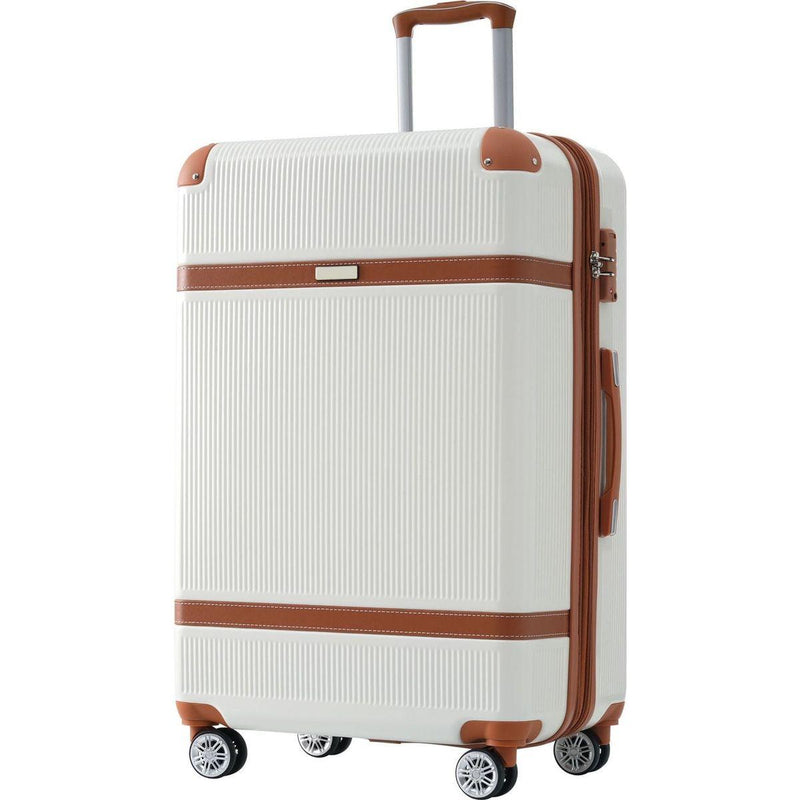 Hardshell Luggage Sets 3 Piece double spinner 8 wheels Suitcase with TSA Lock Lightweight 20"24"28"