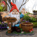 Outdoor Garden Gnome Flower Pot Planter