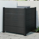 50" W x 49" H Outdoor Privacy Screen, Air Conditioner Fence, All-Weather Vinyl Privacy Fence Screens with Aluminum by HouseOfZazla