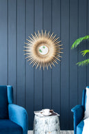 Retro DesignSunburst Metal Wall Mirror Decorative Mirror For A Bedroom Dressing Room, Hallway Or Living Space - Gold by HouseOfZazla