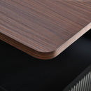 Adjustable End Table With Wheels, 360°Rotating Top And Storage Space by HouseOfZazla