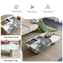 A modern and practical coffee table with black and white patterns. Made of MDF material. The fusion of elegance and natural fashion 47.2"x 23.6"x 12 "