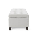 Upholstered Storage Ottoman Bench, Foot Rest For Bedroom by HouseOfZazla