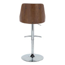 Gianna - Mid Century Modern Adjustable Barstool With Swivel With Rounded T Footrest (Set of 2) by HouseOfZazla