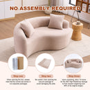 Tai Chi - Curved Dual Depth Loveseat by Unique Piece Furniture