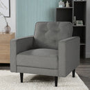 35 Inch Wide Accent Chair Upholstered Single Upholstered Lounge Club Chair For Living Room Bedroom