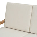 2 Piece Acacia Wood Patio Sofa Seating Group