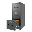 Premium Drawer File Cabinet With Lock, Metal Vertical Design, A4 Legal / Letter Size by HouseOfZazla