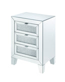 Noralie Mirrored & Faux Diamonds Accent Table