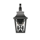 Black Outdoor Wall Lantern 2-Light