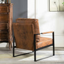 Classic Mid Century Modern Accent Chair With Durable Square Metal Frame, Armchair by Unique Piece Furniture