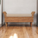 Riviera - Woven Bench - Oak by Unique Piece Furniture