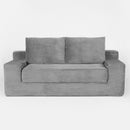 Comfortable Deep Seat Loveseat Sofa Bed, Reversible Cushion With Pillows by HouseOfZazla
