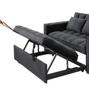 55.3" 4-1 Multi-functional Sofa Bed with Cup Holder and USB Port for Living Room or Apartments Black