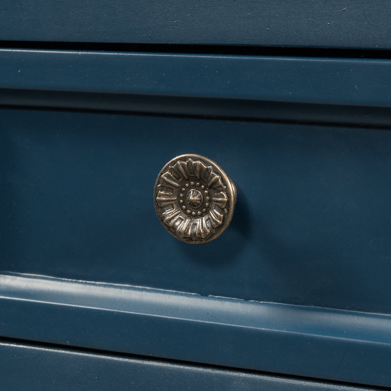 44.5" Modern Console Table Sofa Table for Living Room with 7 Drawers, 1 Cabinet and 1 Shelf