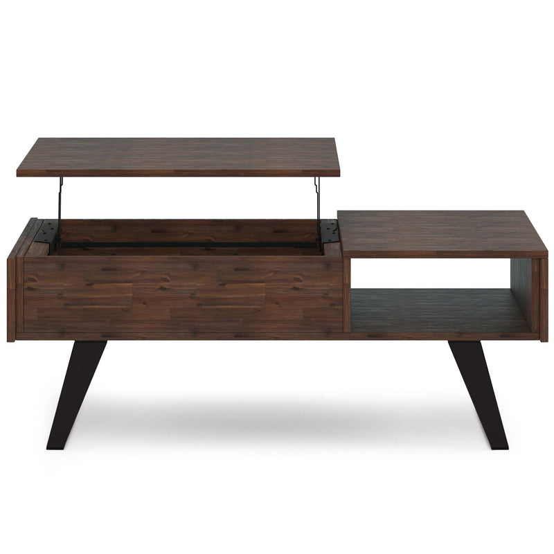 Lowry - Lift Top Coffee Table - Distressed Charcoal Brown, photo 7 of 11