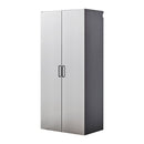 Astro Series - Wall Mounted Storage Cabinet With Soft Closing Drawers - Metallic Gray by HouseOfZazla