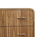 T Bar Ridged Chest - Brown by Unique Piece Furniture