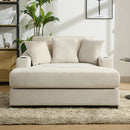 Oversized Chaise Lounger Modern Style Sofa Couch With Pillows, Charge Station & Cup Holders by HouseOfZazla