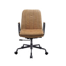 Eclarn - Top Grain Leather Office Chair - Brown by HouseOfZazla