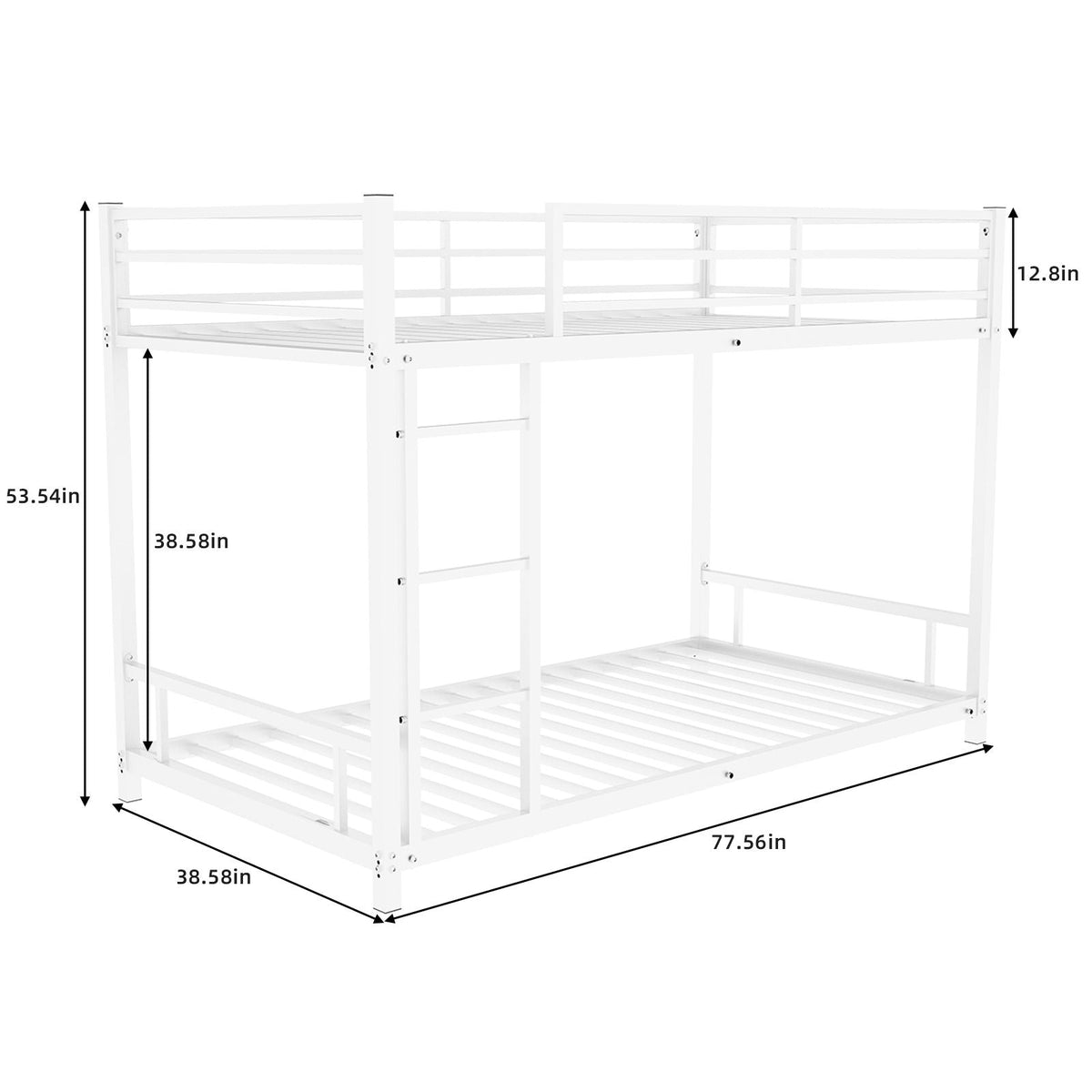 Bunk Bed With Noise Reduction And Safety Guardrail, photo 16 of 22