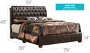 Marilla - King Bed - Dark Brown by HouseOfZazla