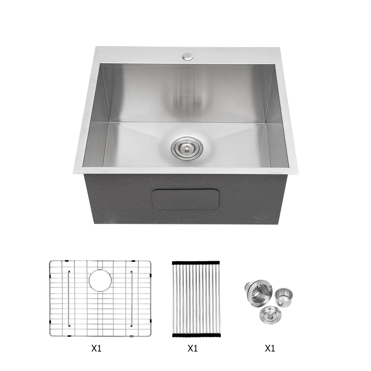 Stainless Steel Drop In Kitchen Sink, Topmount, photo 5 of 40