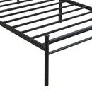 ModerMetal Bedframe With Wood Panel Headboard by HouseOfZazla
