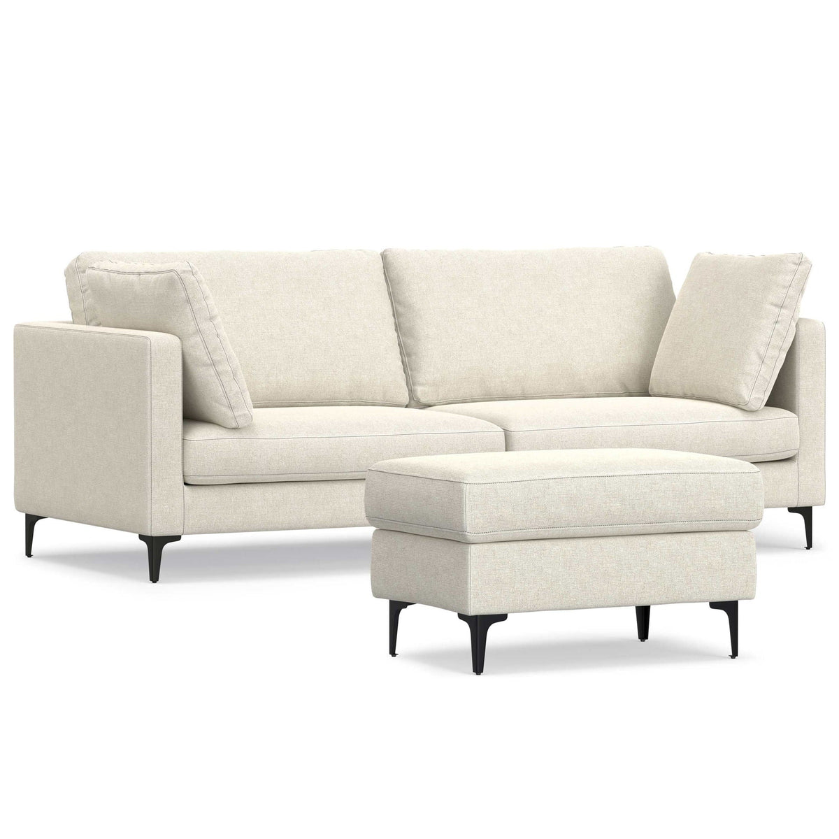 Ava - Mid Century Sofa With Ottoman Set, photo 4 of 21