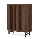 6 Tier Shoe Cabinet With Louvered Doors by HouseOfZazla