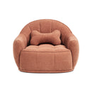 Louie 30.5" Modern Dog Sofa Bed with Bone Pillow, Medium, Spice