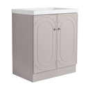 Contemporary Freestanding Bathroom Vanity With Resin Sink & Soft-Close Cabinet Doors by Unique Piece Furniture