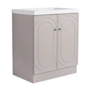 Contemporary Freestanding Bathroom Vanity With Resin Sink & Soft-Close Cabinet Doors by Unique Piece Furniture