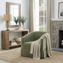 Elm - Skirted Swivel Chair by HouseOfZazla
