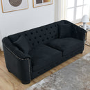 Modern Chesterfield Sofa With Tufted Backrest For Living Room by HouseOfZazla