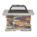 Outdoor Wood Burning Magnesium Oxide Fire Pit with Lid by HouseOfZazla