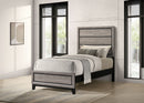Watson Wood Twin Panel Bed Light Taupe