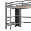 Loft Bed With Built In Desk And Multifunction Shelves by HouseOfZazla