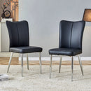 Modern Minimalist Dining Chairs With Metal Legs by Unique Piece Furniture