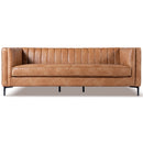 Angelina Cognac PU Leather Sofa