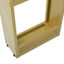 7-Piece Multi-Functional Modern Counter Height Dining Bar Table Set with Open Shelves and 6 Upholstered Stools for Dining Room, Bar and Cafe (White and Green)