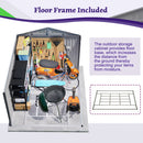 10X8FT Outdoor Steel Storage Shed with Clear Window, Lockable Doors by HouseOfZazla