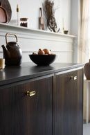 Dark Brushed Gold "Chateau" Cabinet Knobs and Drawer Pull