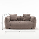 Cozy Beanbag Chair With High Resilience Foam Core For 2 by Unique Piece Furniture