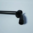 16" Shower Arm With Flange, Stainless Steel, Rust Resistant Design - Matte Black by HouseOfZazla