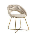 Accent Chairs Set of 2, Velvet Side Chairs with Gold Legs, Mid-Century Upholstered Dining Chairs for Living Room, Kitchen, Bedroom, Beauty Room