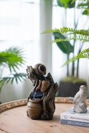 Decorative 3 Tier Water Fountain With Pot Design - Brown by HouseOfZazla
