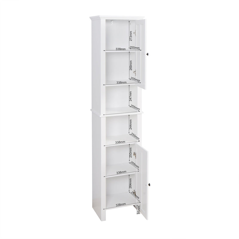 Walker Edison | Tall Slim Storage Cabinet