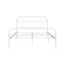 86.4" L X 59.6" W X 44" H Metal Bed Frame Queen Size Standerd Bed Frame - WHITE